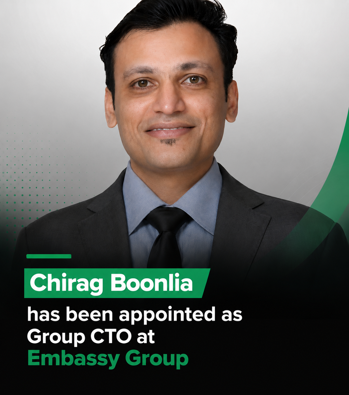 Embassy Group Appoints Chirag Boonlia as Group CTO - Indianpreneur